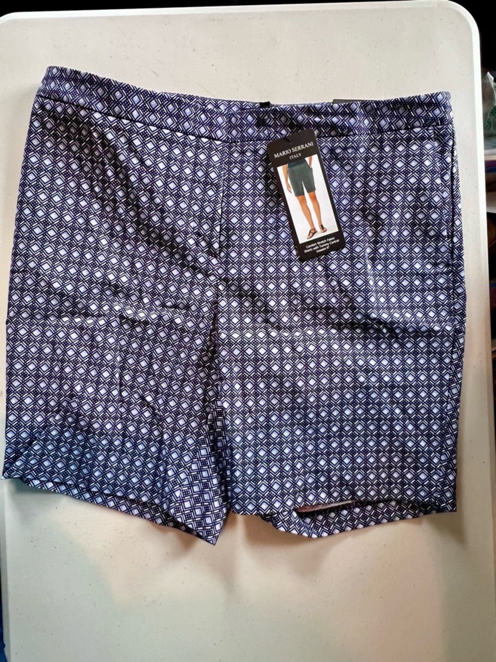 Long Shorts Women’s 16 MARIO SERRANO ITALY Comfort Stretch w/Tummy Control NWT